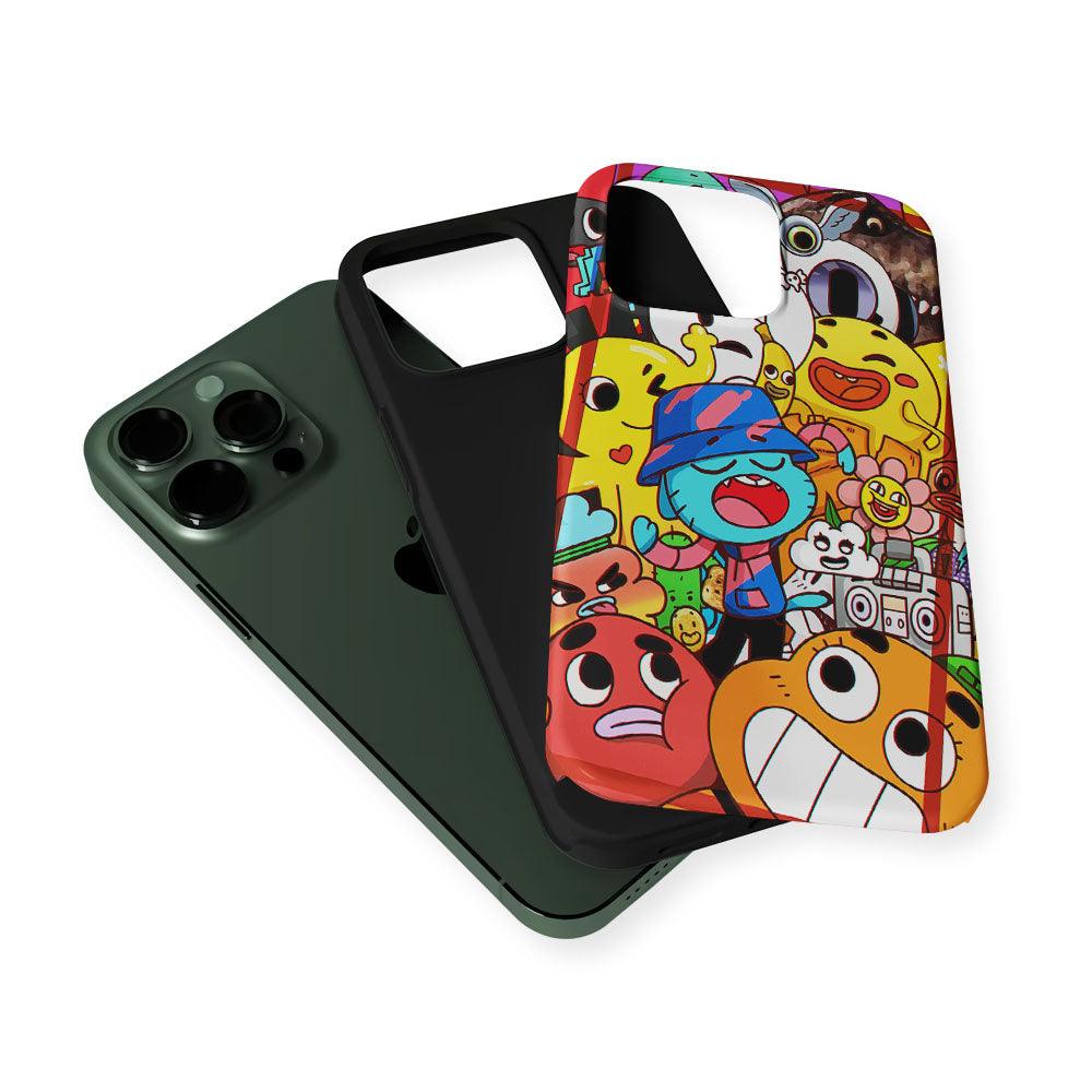 The Amazing World of Gumball Cartoon 2 in 1 Tough Phone Case-Oxvistore