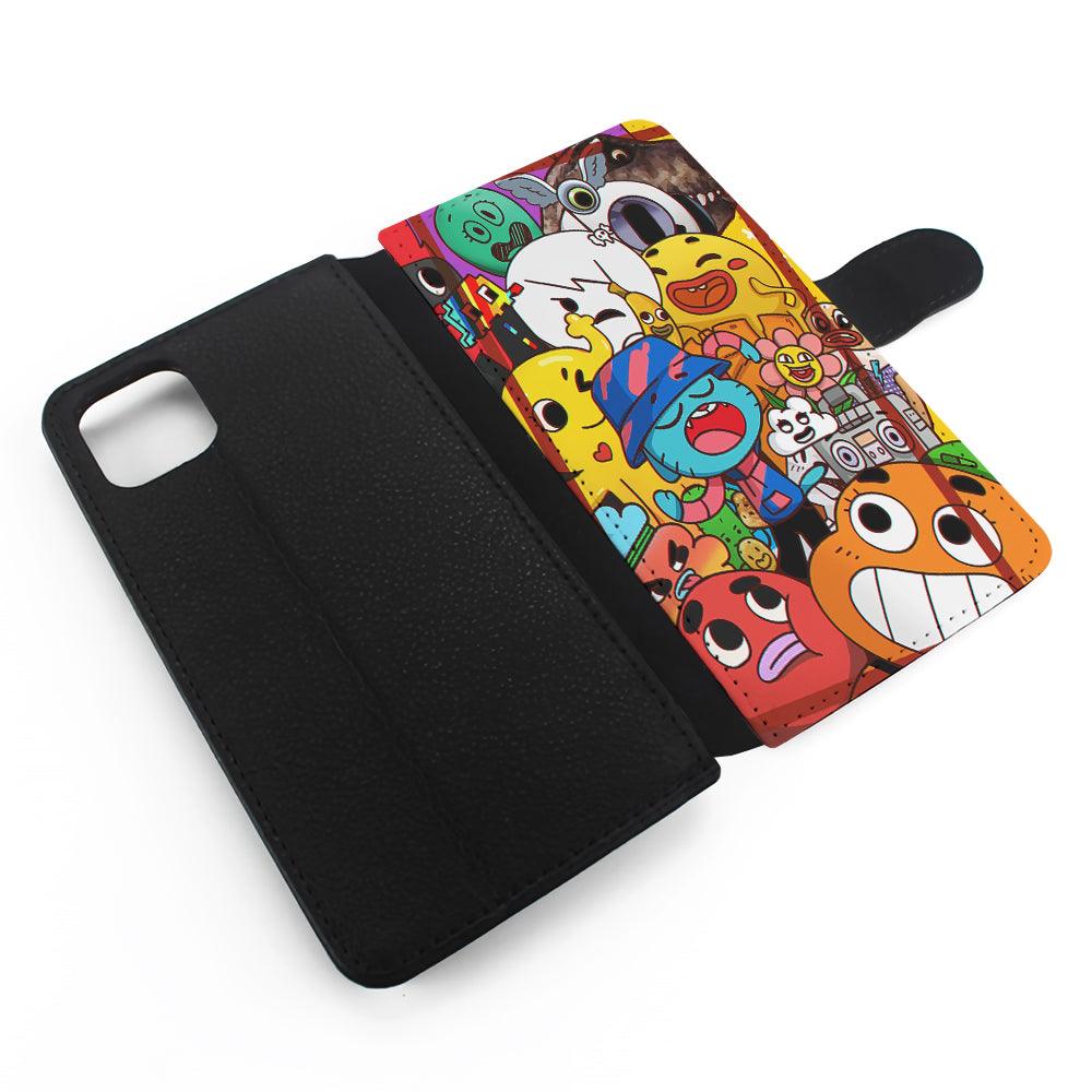 The Amazing World of Gumball Cartoon Flip Wallet Phone Case-Oxvistore