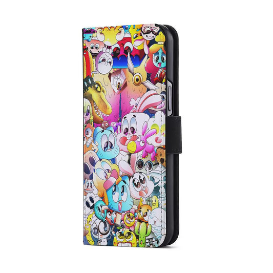 The Amazing World of Gumball Character Flip Wallet Phone Case-Oxvistore