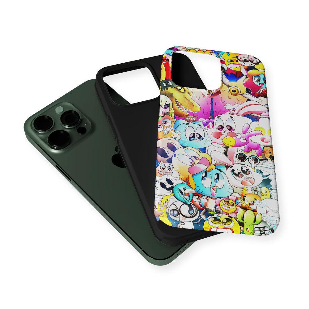 The Amazing World of Gumball Character 2 in 1 Tough Phone Case-Oxvistore
