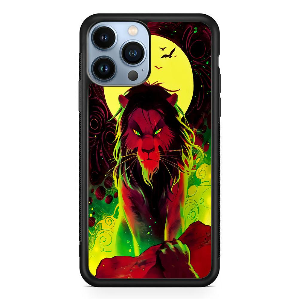 The Angry Lion King 2D Rubber Phone Case-Black-Oxvistore
