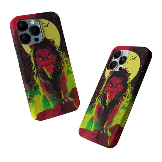 The Angry Lion King 2 in 1 Tough Phone Case-Oxvistore