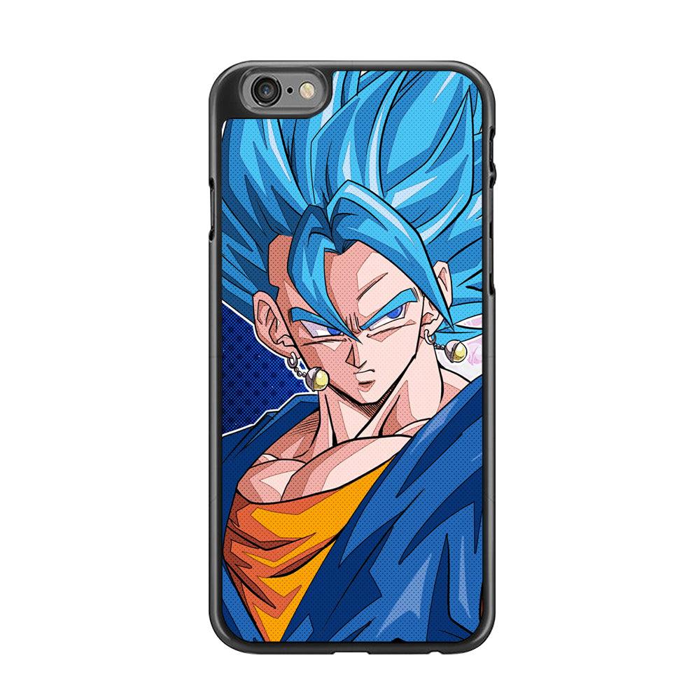 The Bluish Saiyan Stare iPhone 6 Plus | 6s Plus Case-Rubber Black (2D Case)-Oxvistore