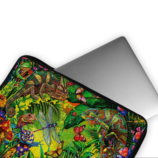 The Chameleons Tropical Forest Laptop Sleeve Protective Cover-Oxvistore