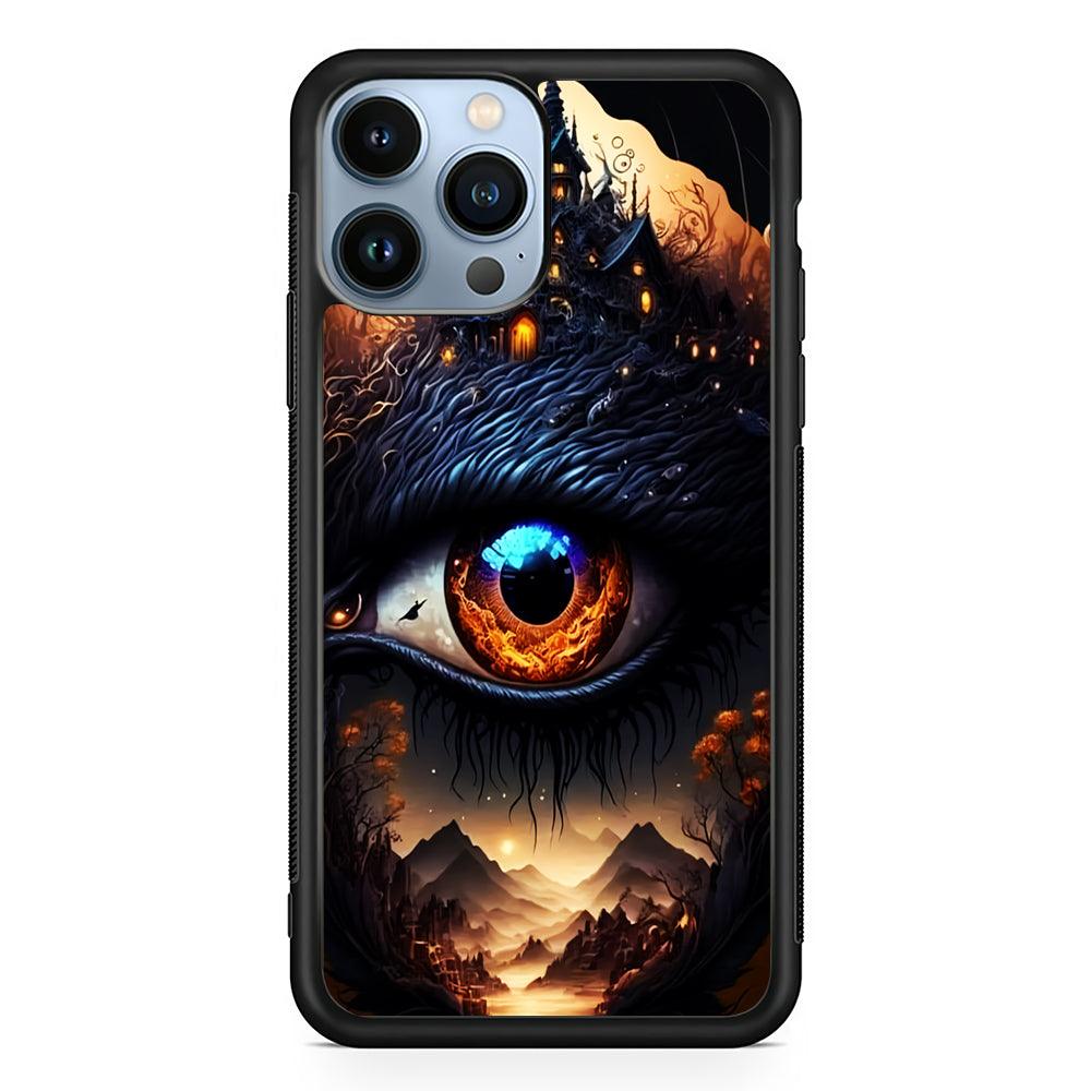 The Eye of Sauron Fantasy Art 2D Rubber Phone Case-Black-Oxvistore