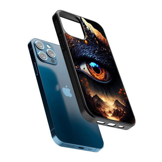 The Eye of Sauron Fantasy Art 2D Rubber Phone Case-Oxvistore