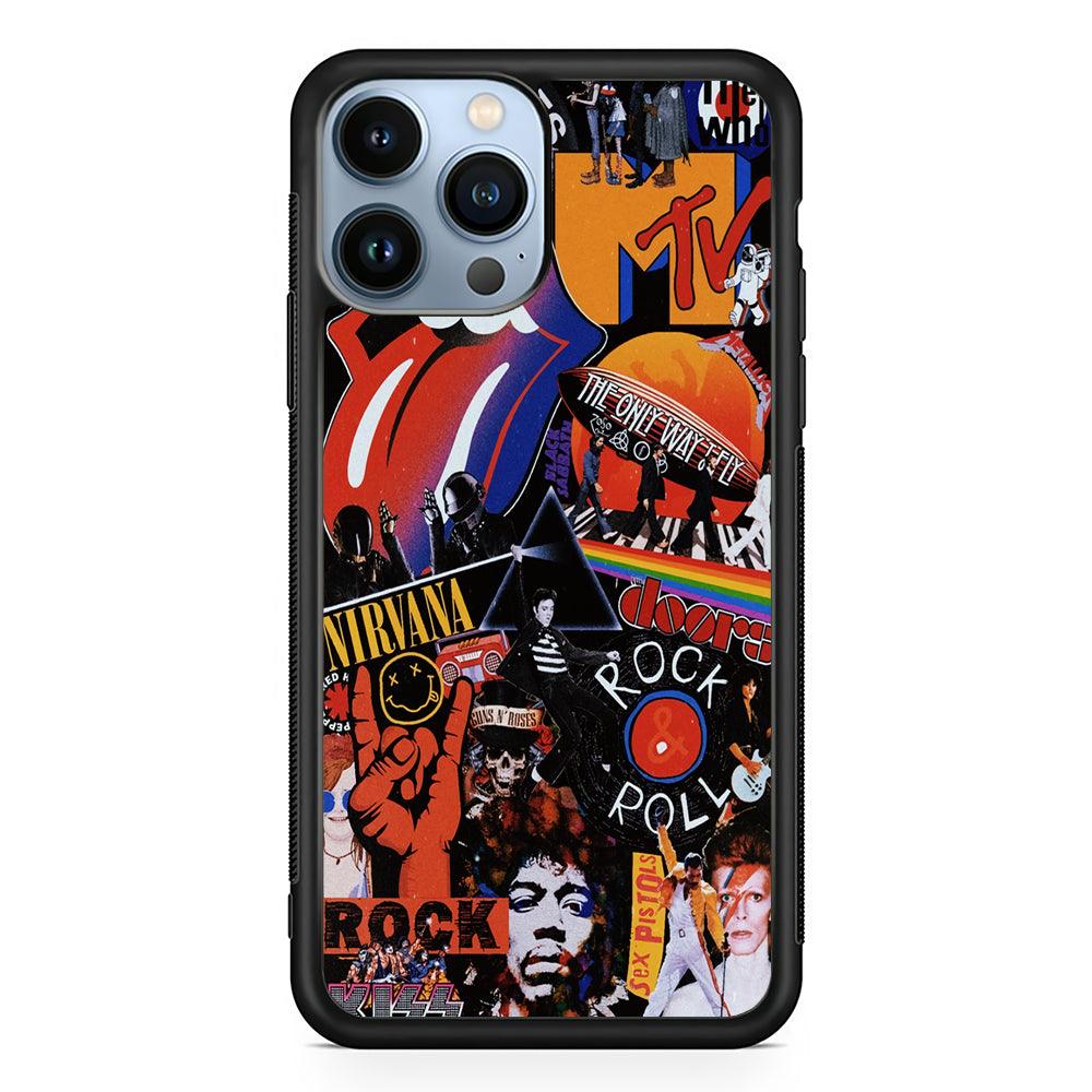 The Famous Musicians and Bands 2D Rubber Phone Case-Black-Oxvistore