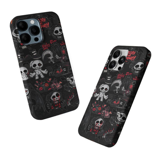 The Grim Reaper 2 in 1 Tough Phone Case-Oxvistore