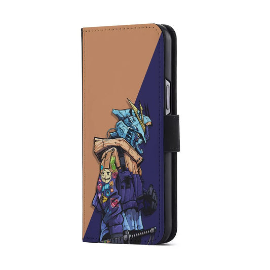 The Gundam Ronin Hypebeast Flip Wallet Phone Case-Oxvistore