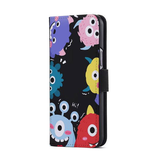 The Little Monsters Flip Wallet Phone Case-Oxvistore