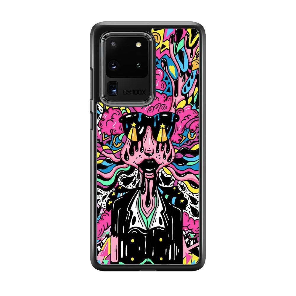The Melted Lady Samsung Galaxy S20 Ultra Case-Rubber Black (2D Case)-Oxvistore