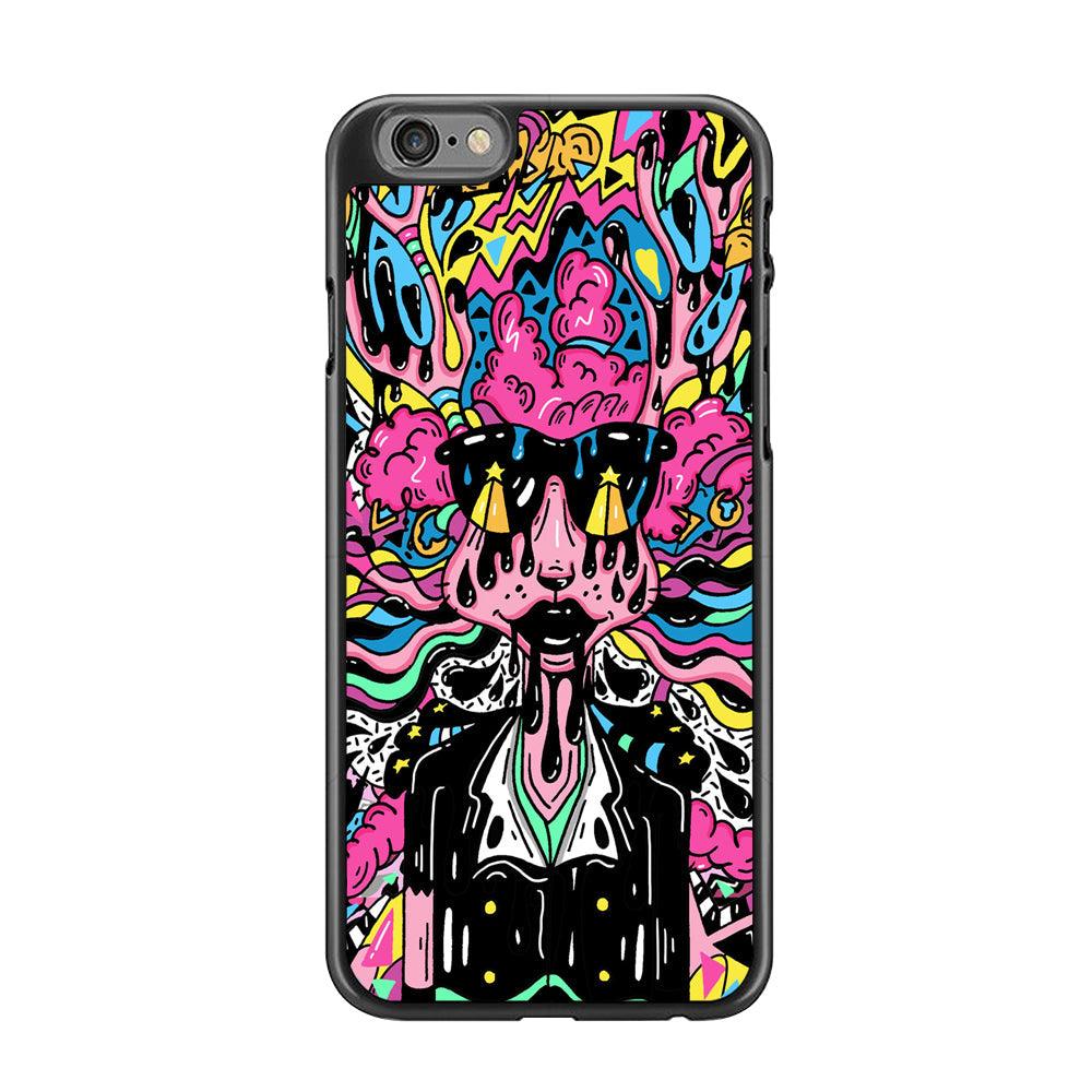 The Melted Lady iPhone 6 Plus | 6s Plus Case-Rubber White (2D Case)-Oxvistore
