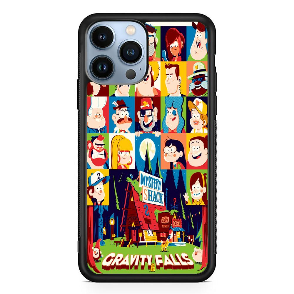 The Mystery Shack Gravity Falls 2D Rubber Phone Case-Black-Oxvistore