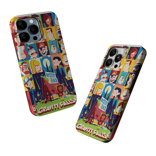 The Mystery Shack Gravity Falls 2 in 1 Tough Phone Case-Oxvistore