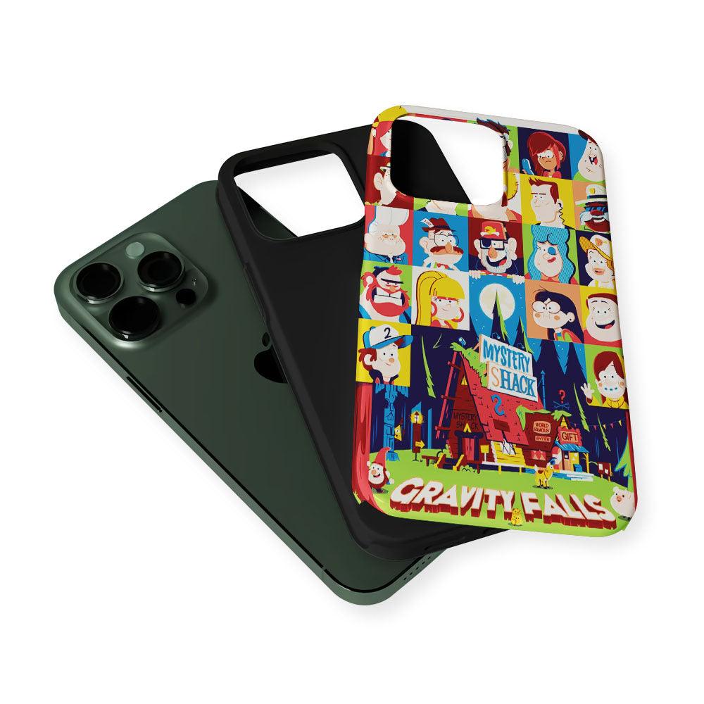 The Mystery Shack Gravity Falls 2 in 1 Tough Phone Case-Oxvistore