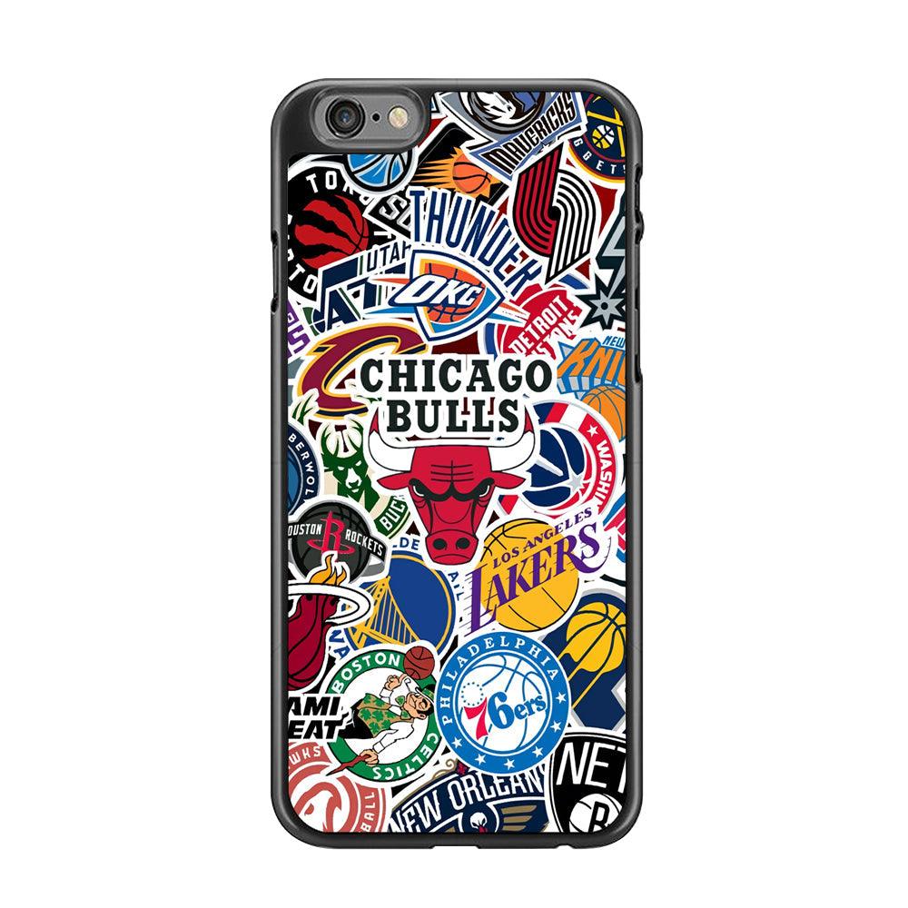 The NBA Clubs Afiliation iPhone 6 Plus | 6s Plus Case-Rubber Black (2D Case)-Oxvistore