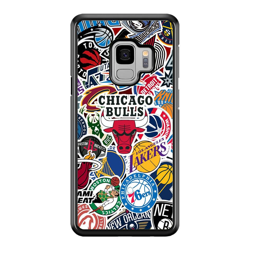 The NBA Clubs Afiliation Samsung Galaxy S9 Case-Rubber Black (2D Case)-Oxvistore