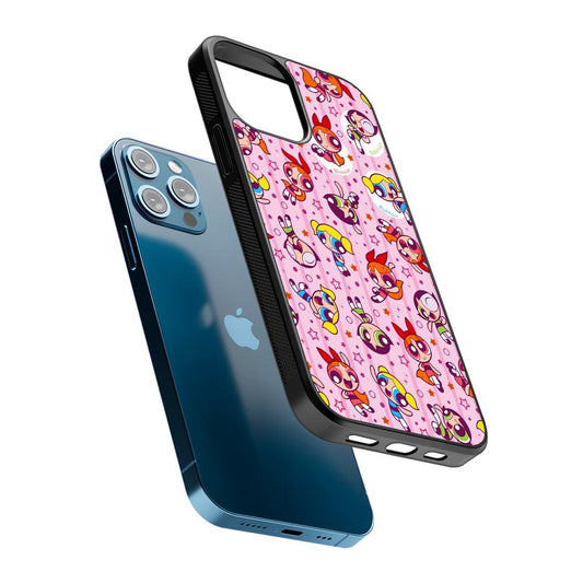 The Powerpuff Girls Cute Pattern 2D Rubber Phone Case-Oxvistore
