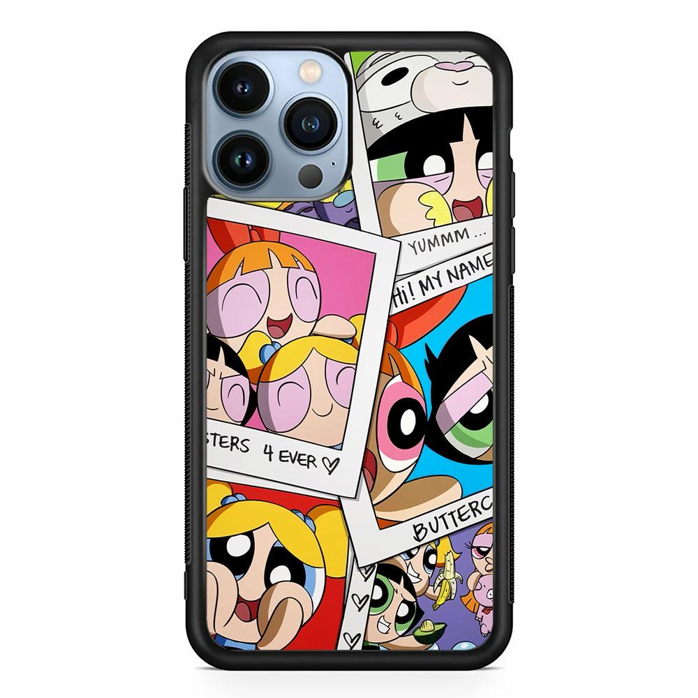 The Powerpuff Girls Photoshoot 2D Rubber Phone Case-Black-Oxvistore