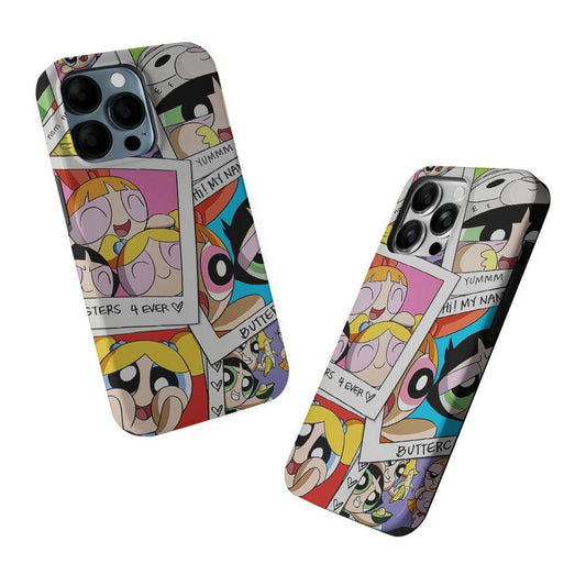 The Powerpuff Girls Photoshoot 2 in 1 Tough Phone Case-Oxvistore