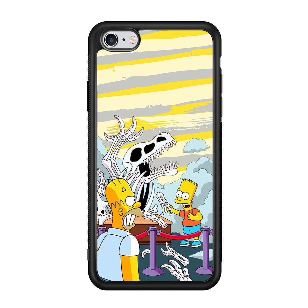 The Simpson Dad and Son Problems iPhone 6 Plus | 6s Plus Case-Rubber Black (2D Case)-Oxvistore