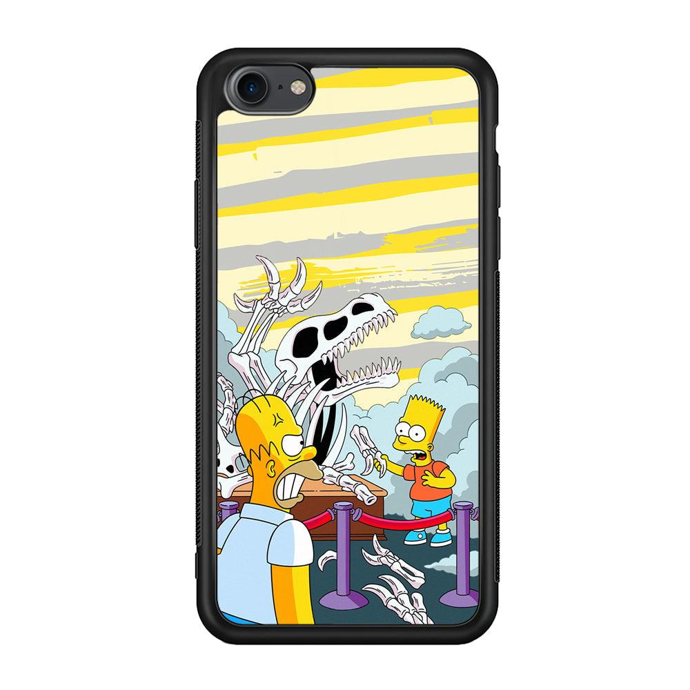 The Simpson Dad and Son Problems iPhone 7 Case-Rubber Black (2D Case)-Oxvistore