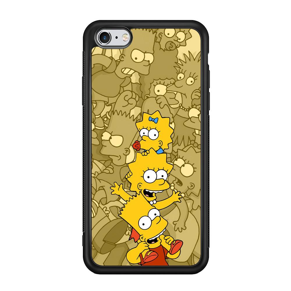 The Simpson Family Warmth iPhone 6 Plus | 6s Plus Case-Rubber Black (2D Case)-Oxvistore
