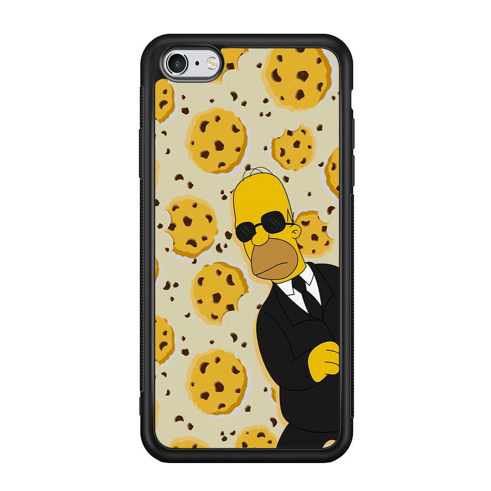 The Simpson Homer Cookies Seeker iPhone 6 Plus | 6s Plus Case-Rubber Black (2D Case)-Oxvistore