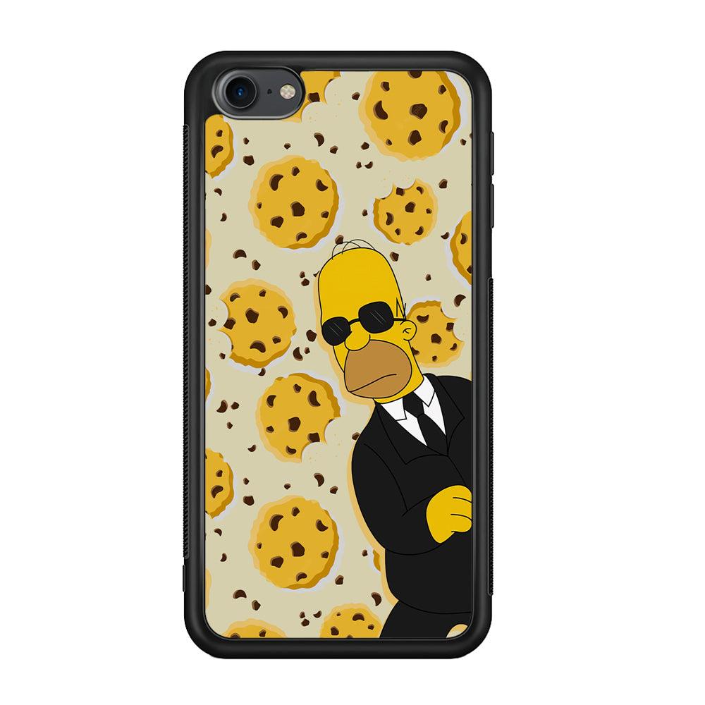 The Simpson Homer Cookies Seeker iPod Touch 6 Case-Rubber Black (2D Case)-Oxvistore