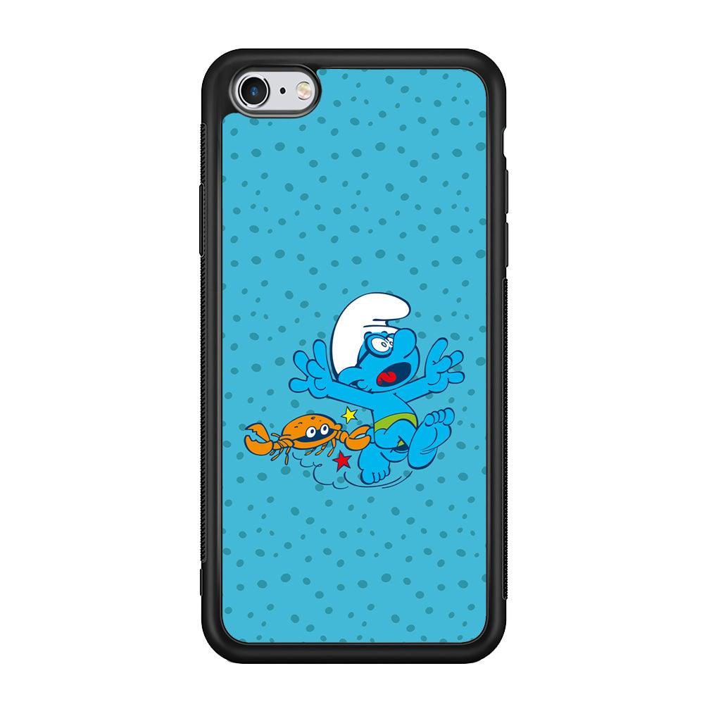 The Smurfs Don't Be Naughty iPhone 6 Plus | 6s Plus Case-Rubber Black (2D Case)-Oxvistore