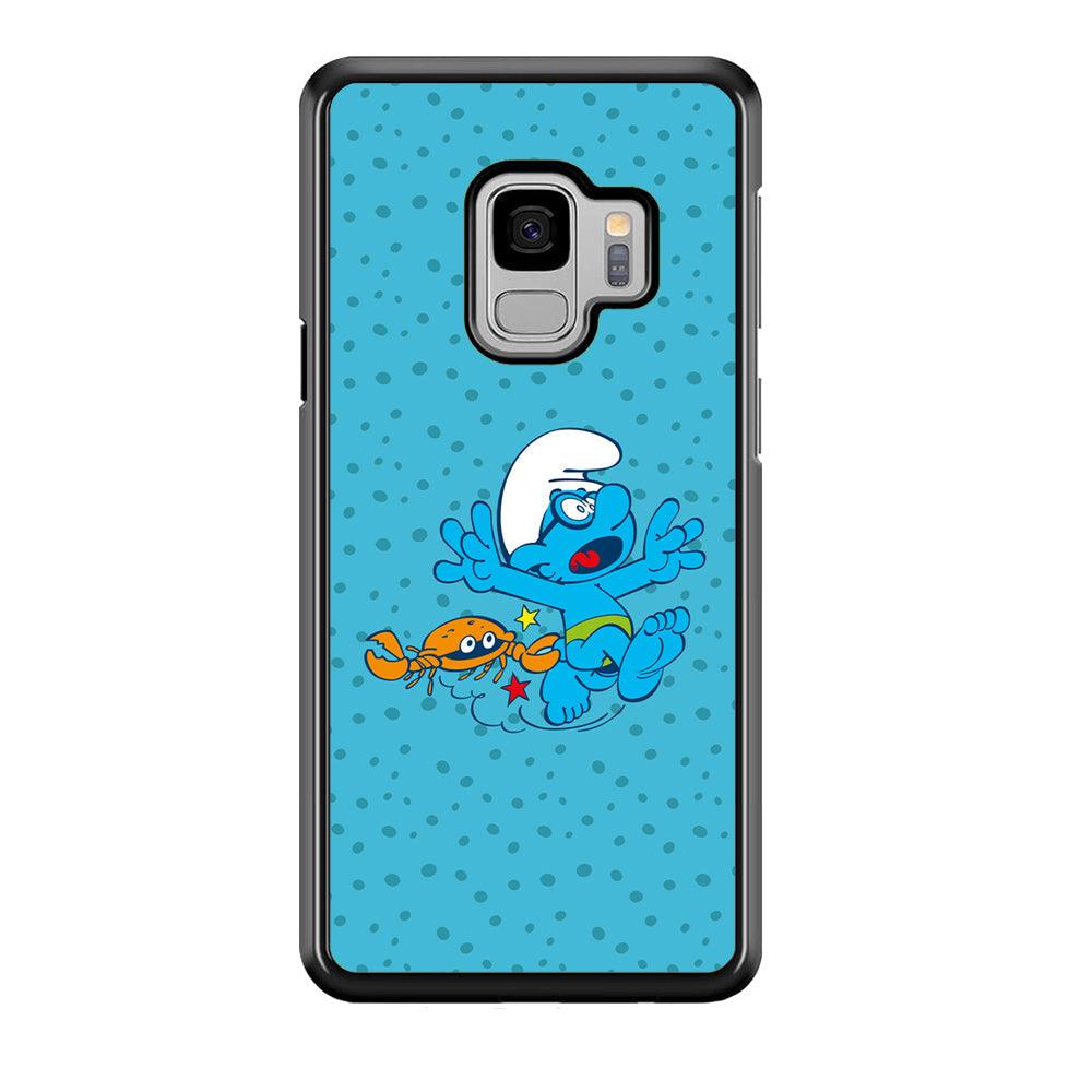 The Smurfs Don't Be Naughty Samsung Galaxy S9 Case-Rubber Black (2D Case)-Oxvistore