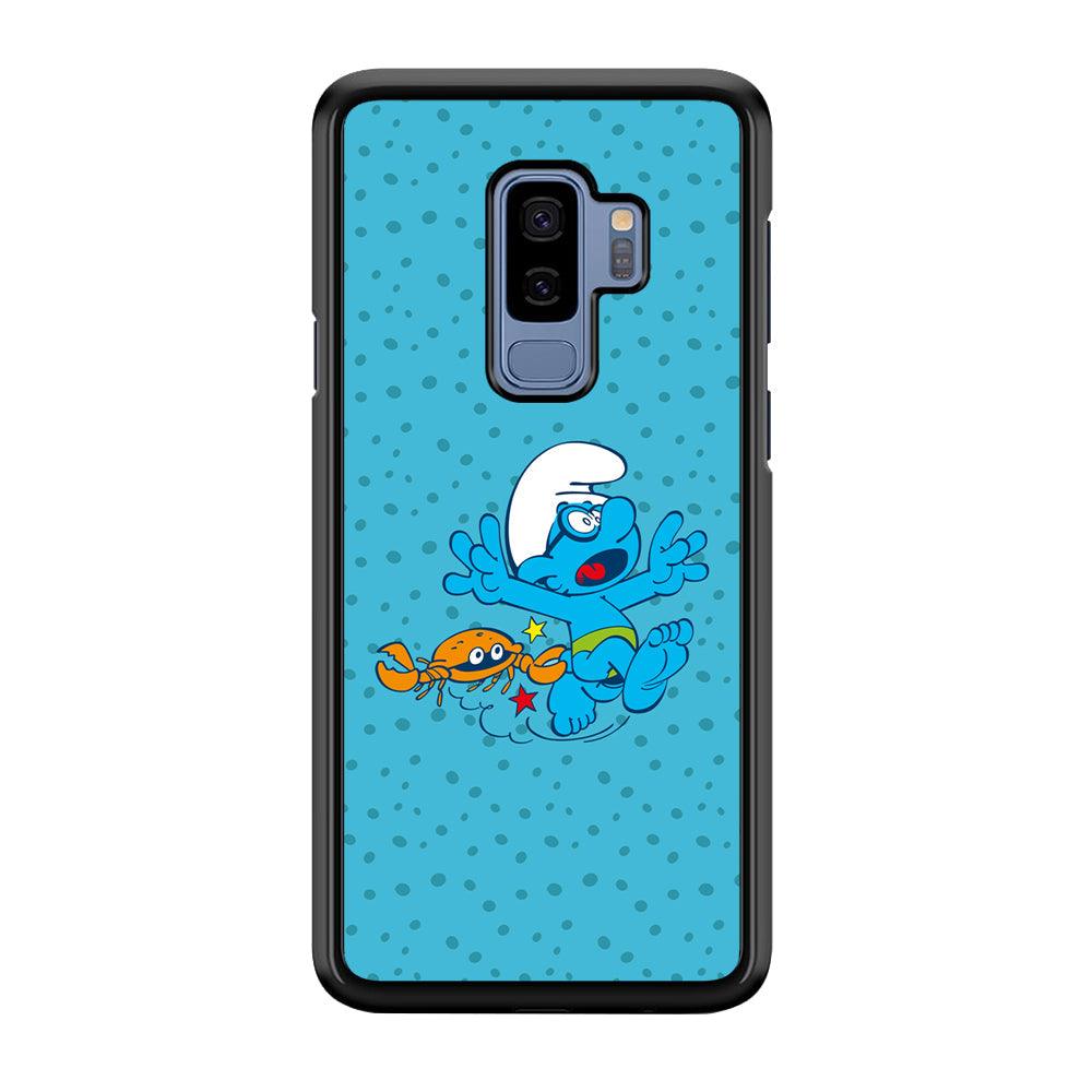 The Smurfs Don't Be Naughty Samsung Galaxy S9 Plus Case-Rubber Black (2D Case)-Oxvistore