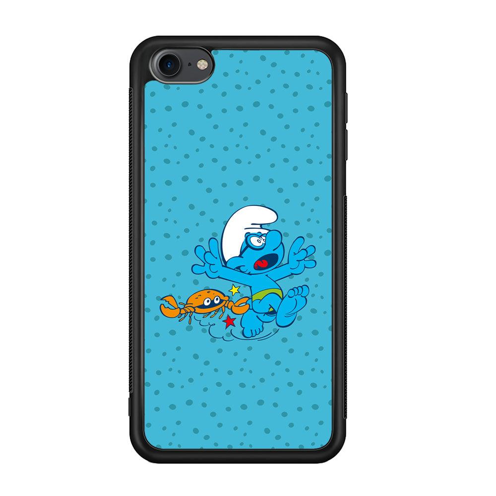 The Smurfs Don't Be Naughty iPod Touch 6 Case-Rubber Black (2D Case)-Oxvistore