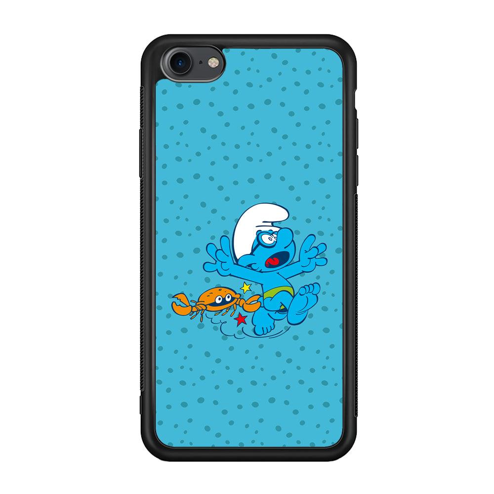 The Smurfs Don't Be Naughty iPhone 8 Case-Rubber Black (2D Case)-Oxvistore