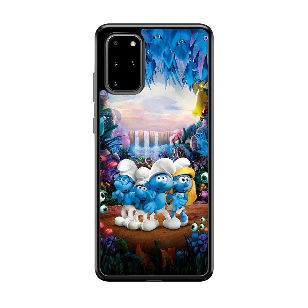 The Smurfs Lost in The Jungle Samsung Galaxy S20 Plus Case-Rubber Black (2D Case)-Oxvistore