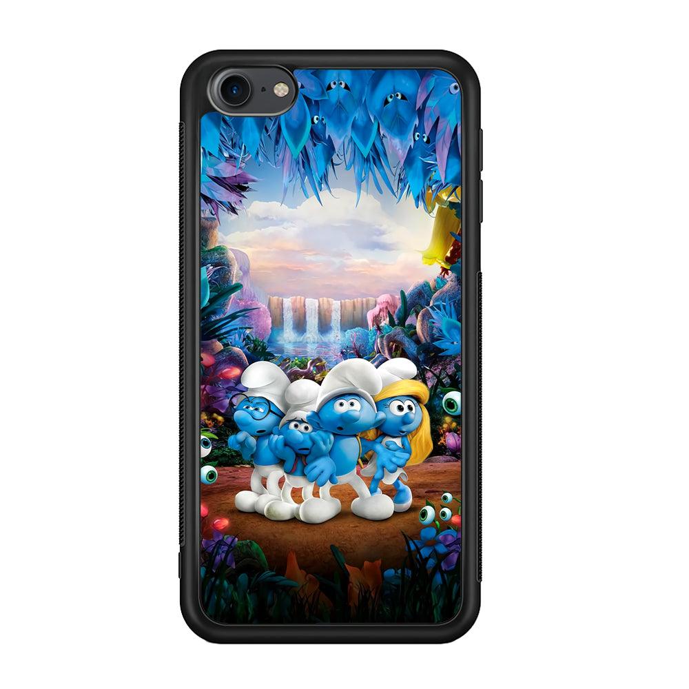 The Smurfs Lost in The Jungle iPod Touch 6 Case-Rubber Black (2D Case)-Oxvistore