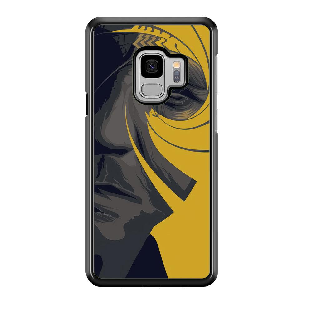The Visionable of Agent 007 Samsung Galaxy S9 Case-Rubber Black (2D Case)-Oxvistore