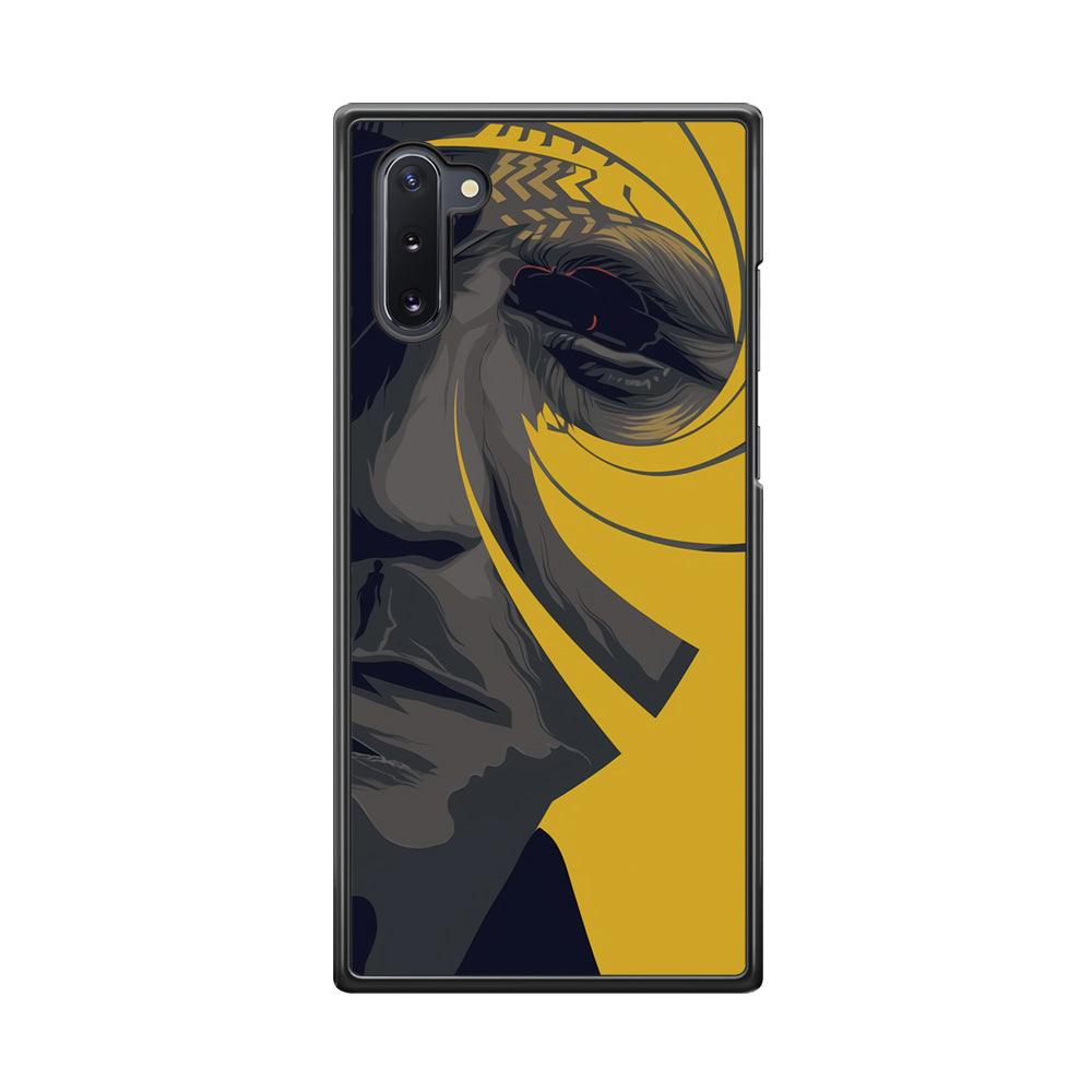 The Visionable of Agent 007 Samsung Galaxy Note 10 Case-Rubber Black (2D Case)-Oxvistore