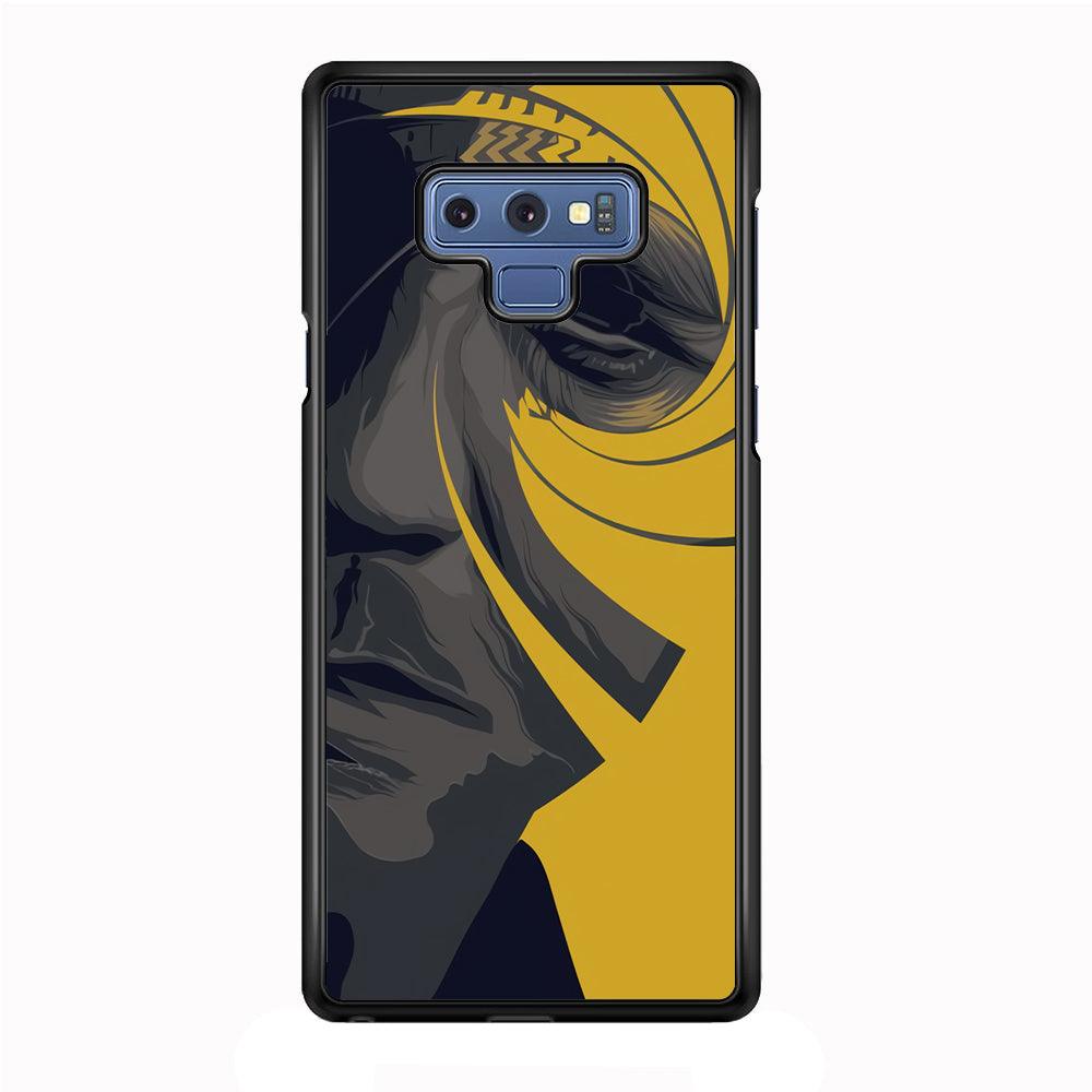 The Visionable of Agent 007 Samsung Galaxy Note 9 Case-Rubber Black (2D Case)-Oxvistore