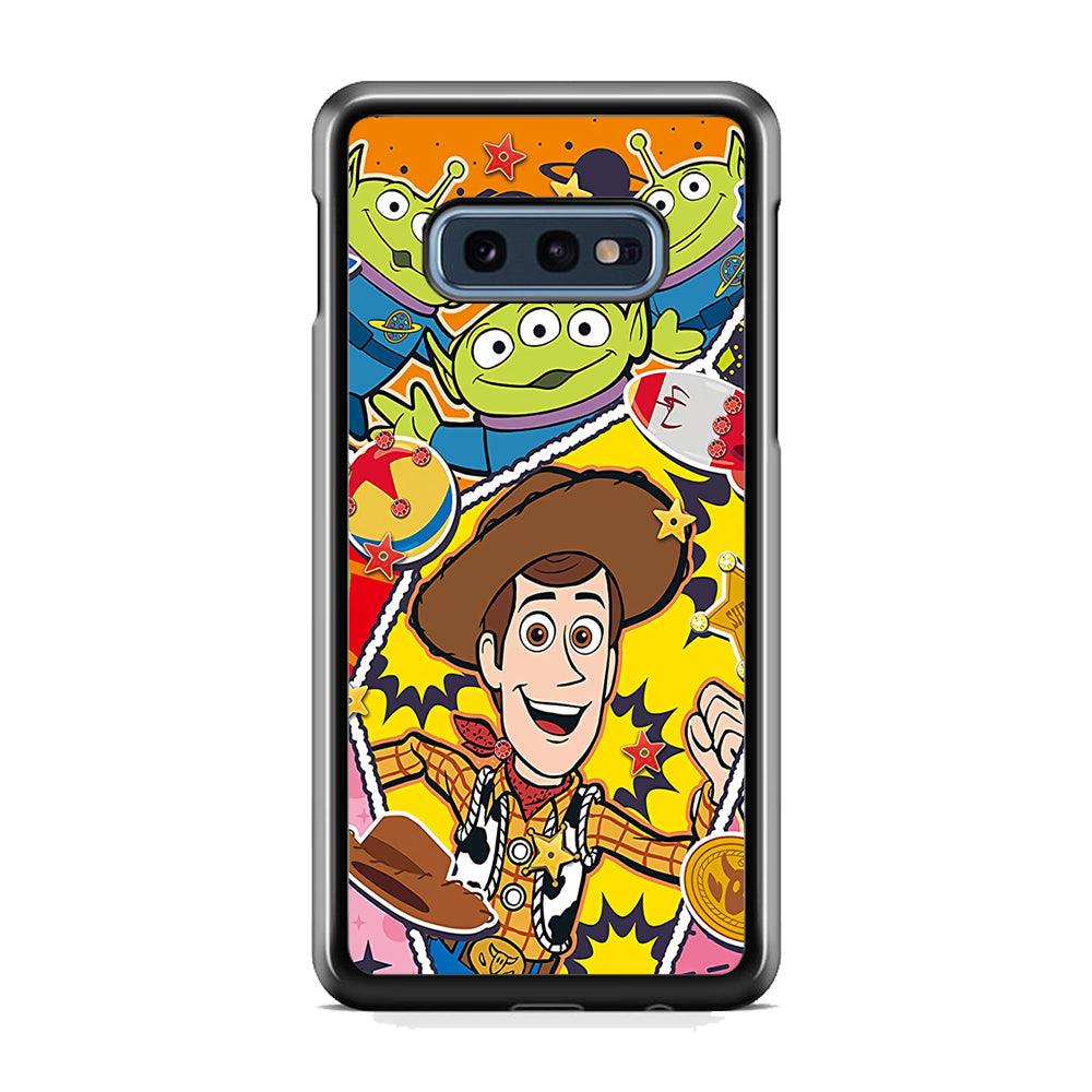 The Famous Cartoon Joy Smile Samsung Galaxy S10E Case-Rubber Black (2D Case)-Oxvistore