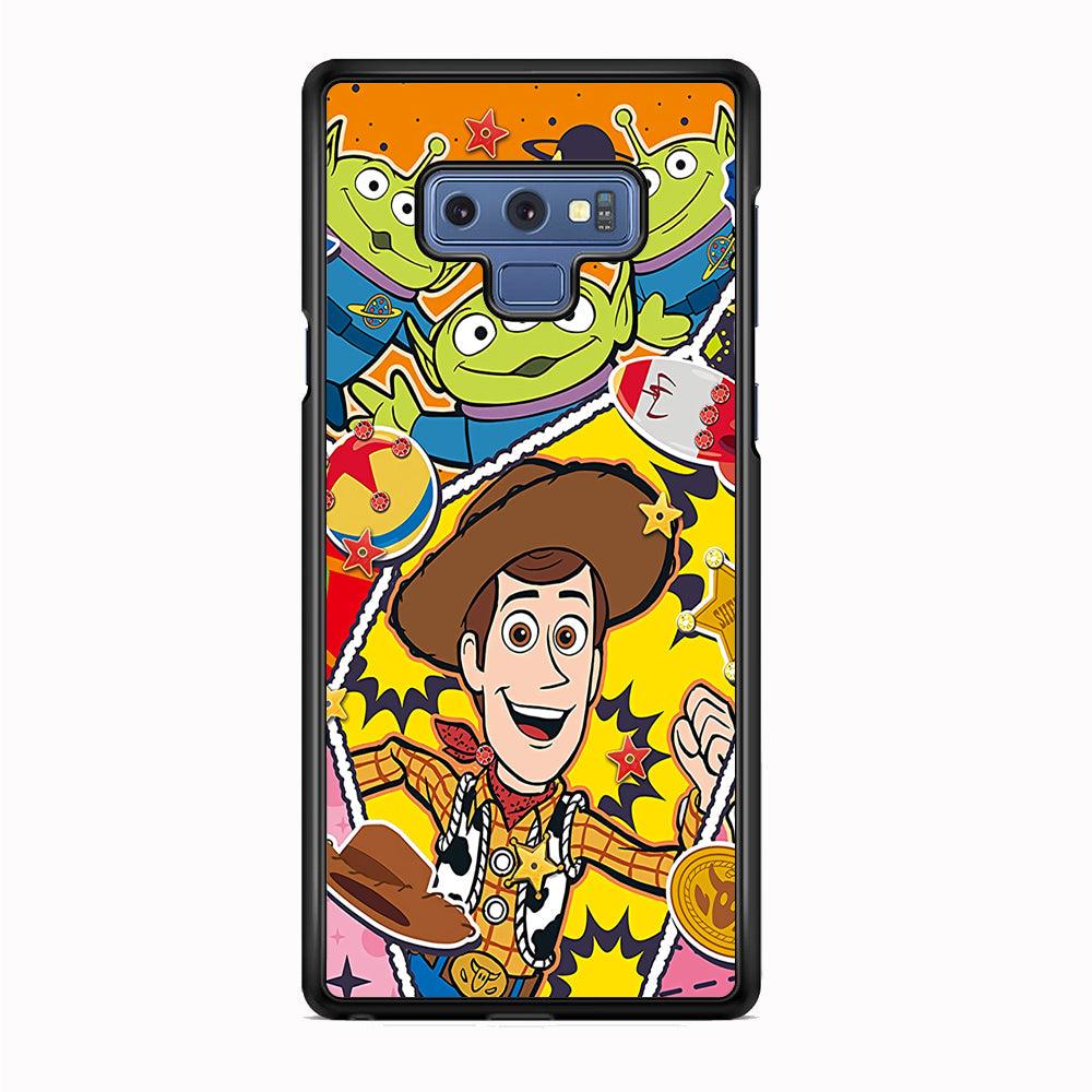 The Famous Cartoon Joy Smile Samsung Galaxy Note 9 Case-Rubber Black (2D Case)-Oxvistore