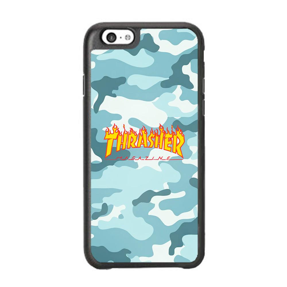 Thrasher Camo Light Blue iPhone 6 Plus | 6s Plus Case-Rubber Black (2D Case)-Oxvistore