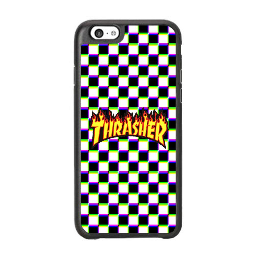 Thrasher Chess iPhone 6 | 6s Case-Rubber Black (2D Case)-Oxvistore