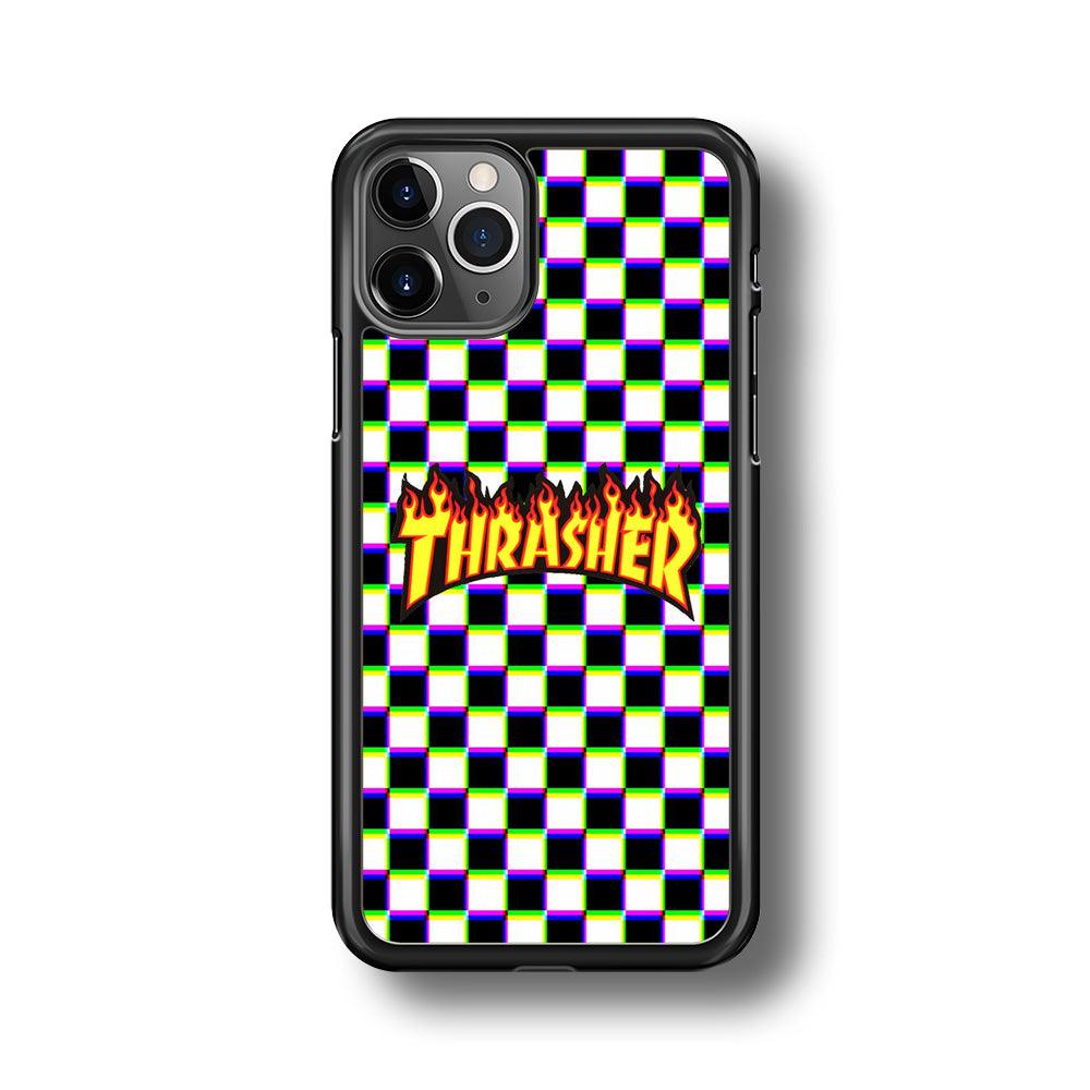 Thrasher Chess iPhone 11 Pro Max Case-Rubber Black (2D Case)-Oxvistore
