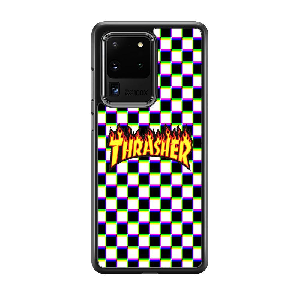 Thrasher Chess Samsung Galaxy S20 Ultra Case-Rubber Black (2D Case)-Oxvistore