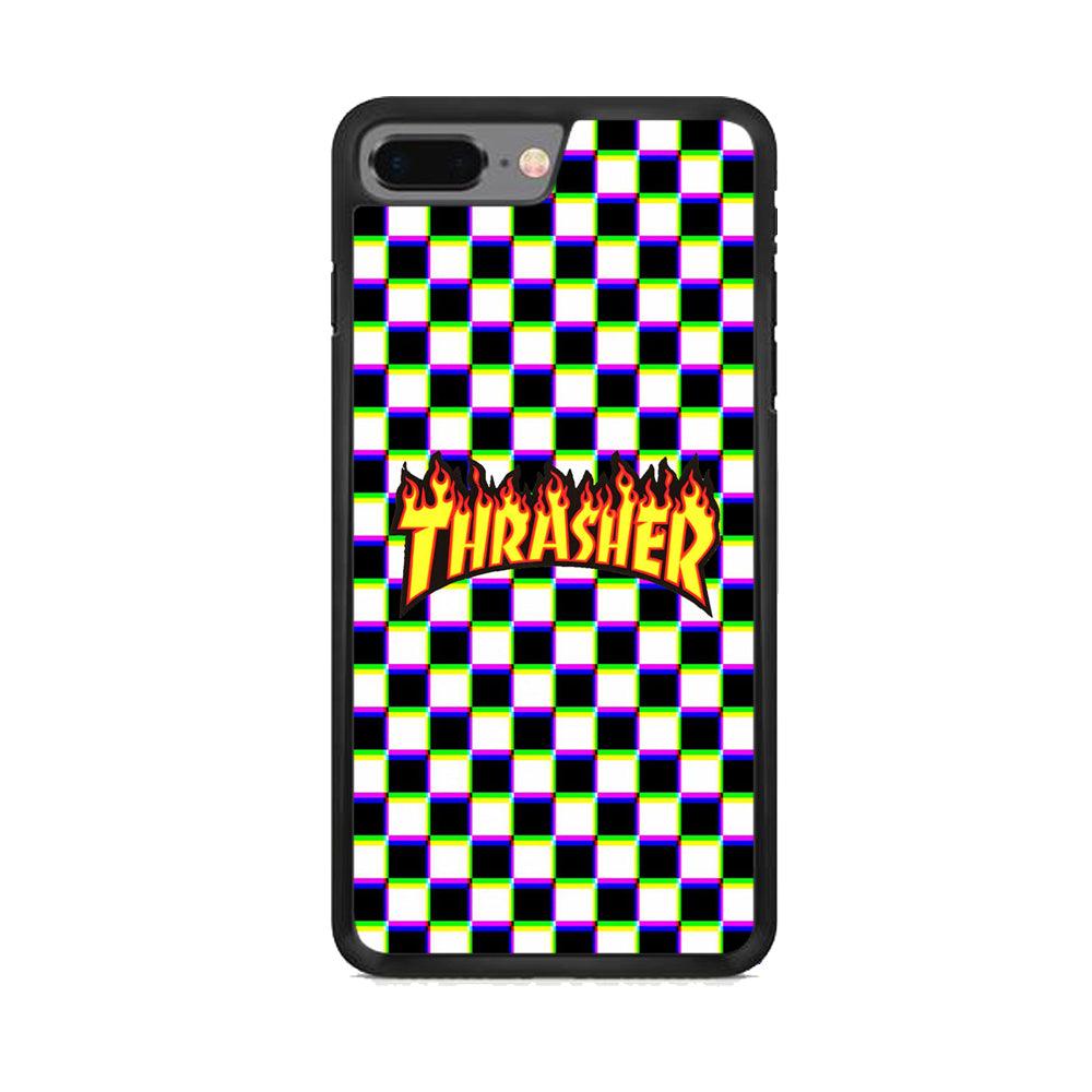 Thrasher Chess iPhone 7 Plus Case-Rubber Black (2D Case)-Oxvistore