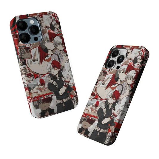 Todoroki My Hero Academia Aesthetic 2 in 1 Tough Phone Case-Oxvistore