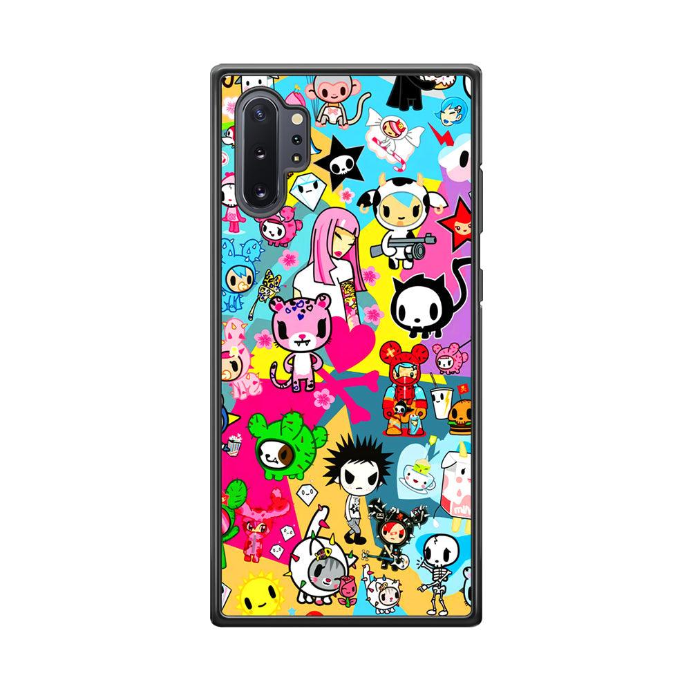 Tokidoki One Frame Collection Samsung Galaxy Note 10 Plus Case-Rubber Black (2D Case)-Oxvistore