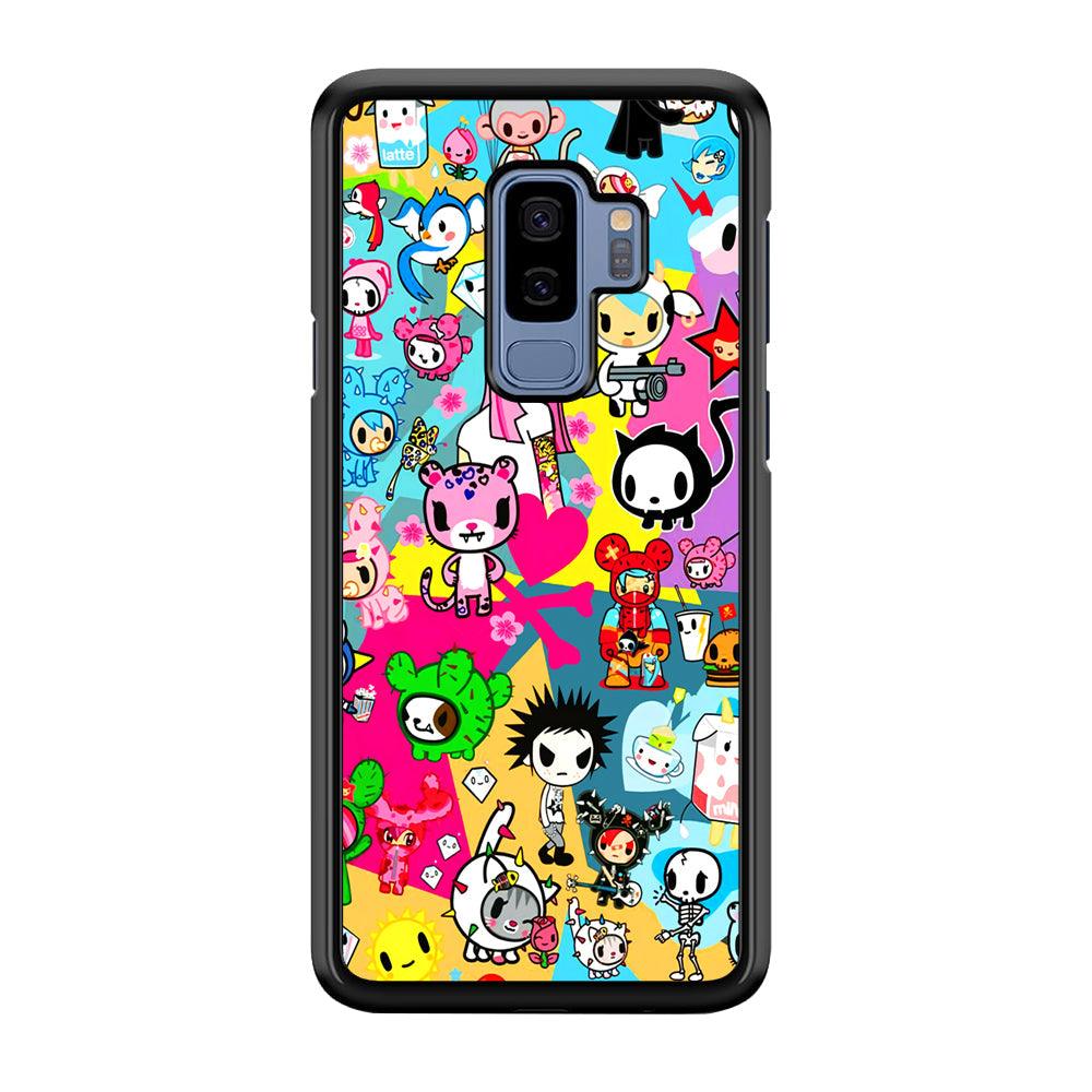 Tokidoki One Frame Collection Samsung Galaxy S9 Plus Case-Rubber Black (2D Case)-Oxvistore