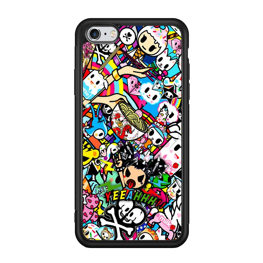 Tokidoki Rocking The Night iPhone 6 Plus | 6s Plus Case-Rubber Black (2D Case)-Oxvistore